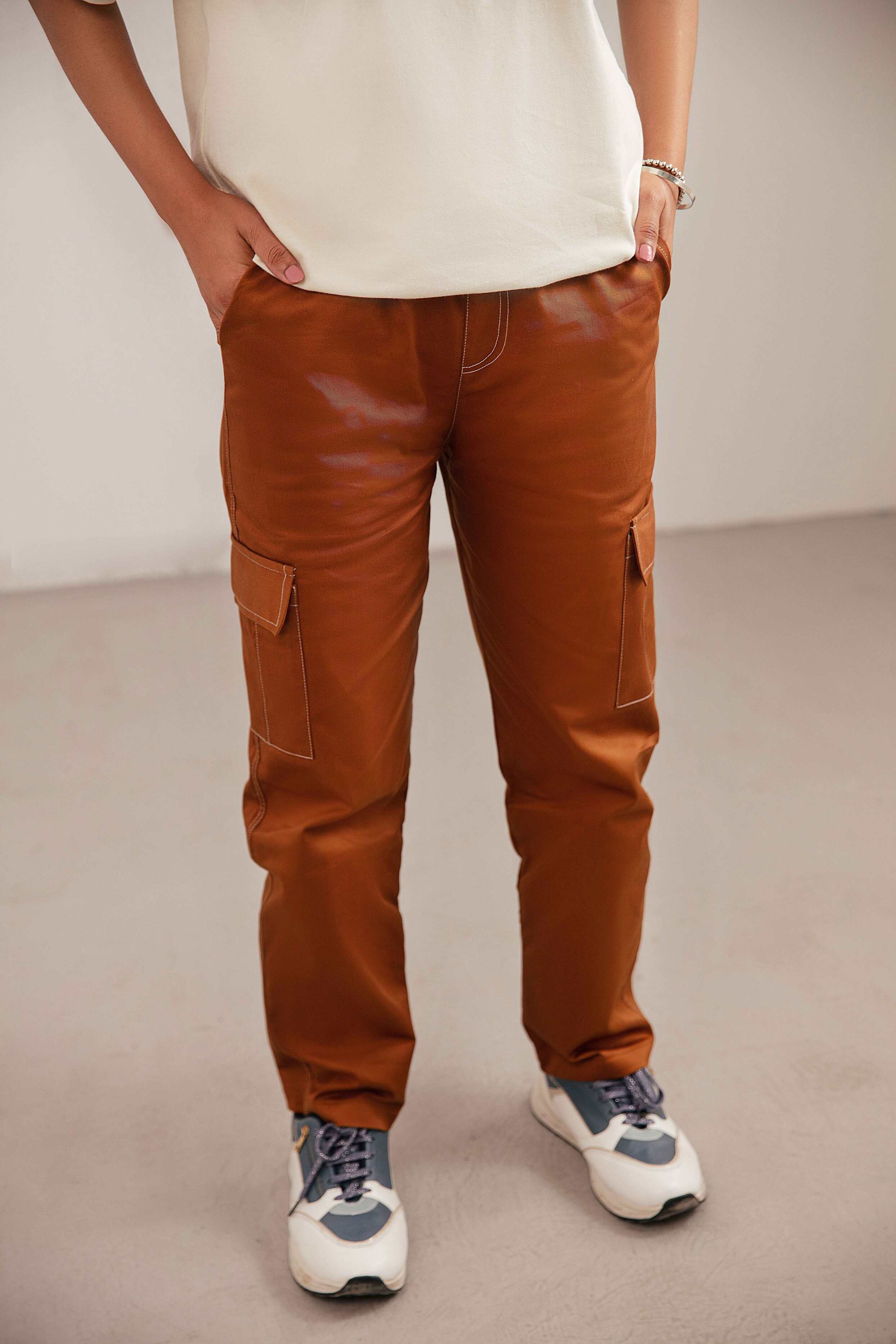 Brown Cargo Trousers
