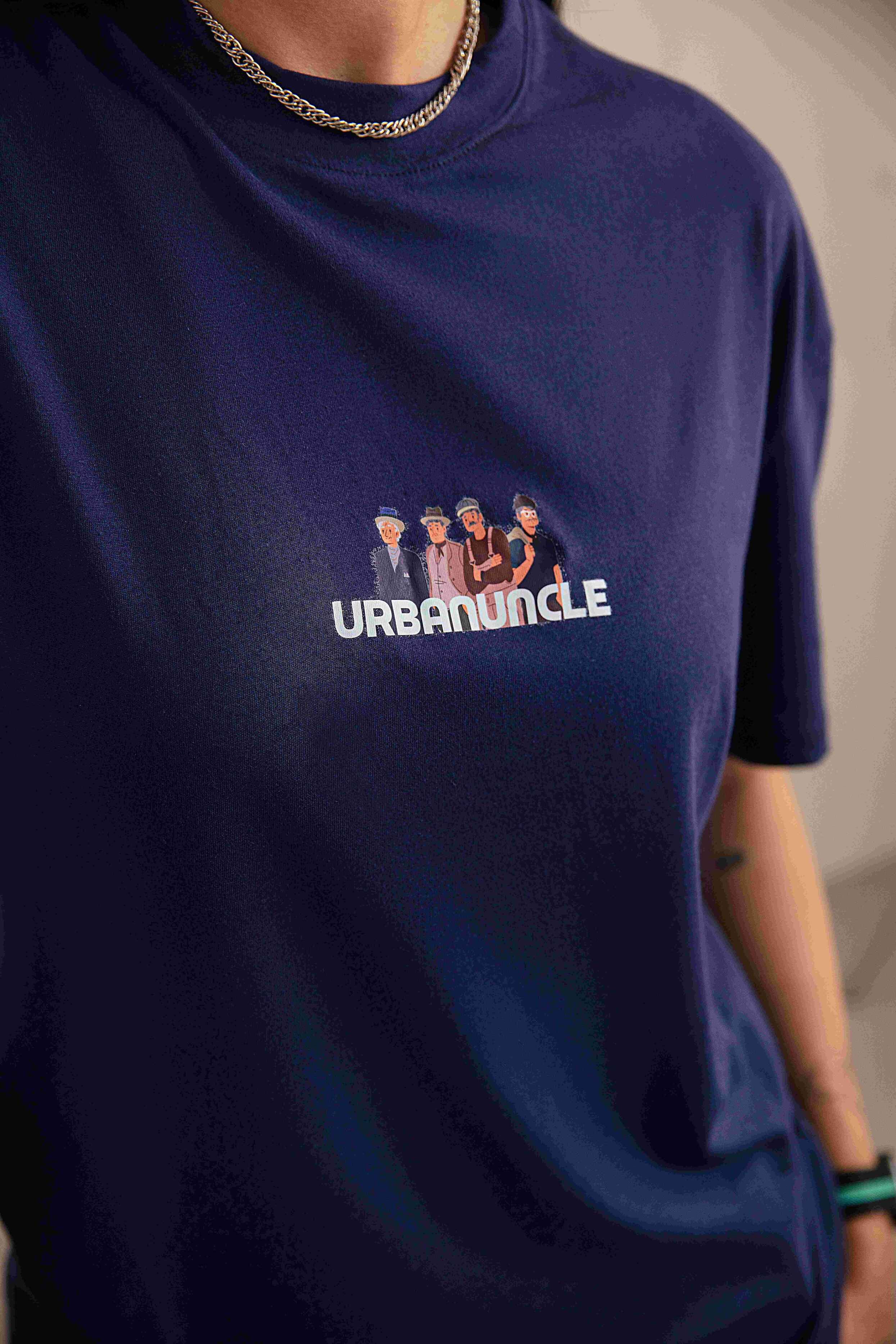 Oversize Urbanuncle Tee | Navy Blue