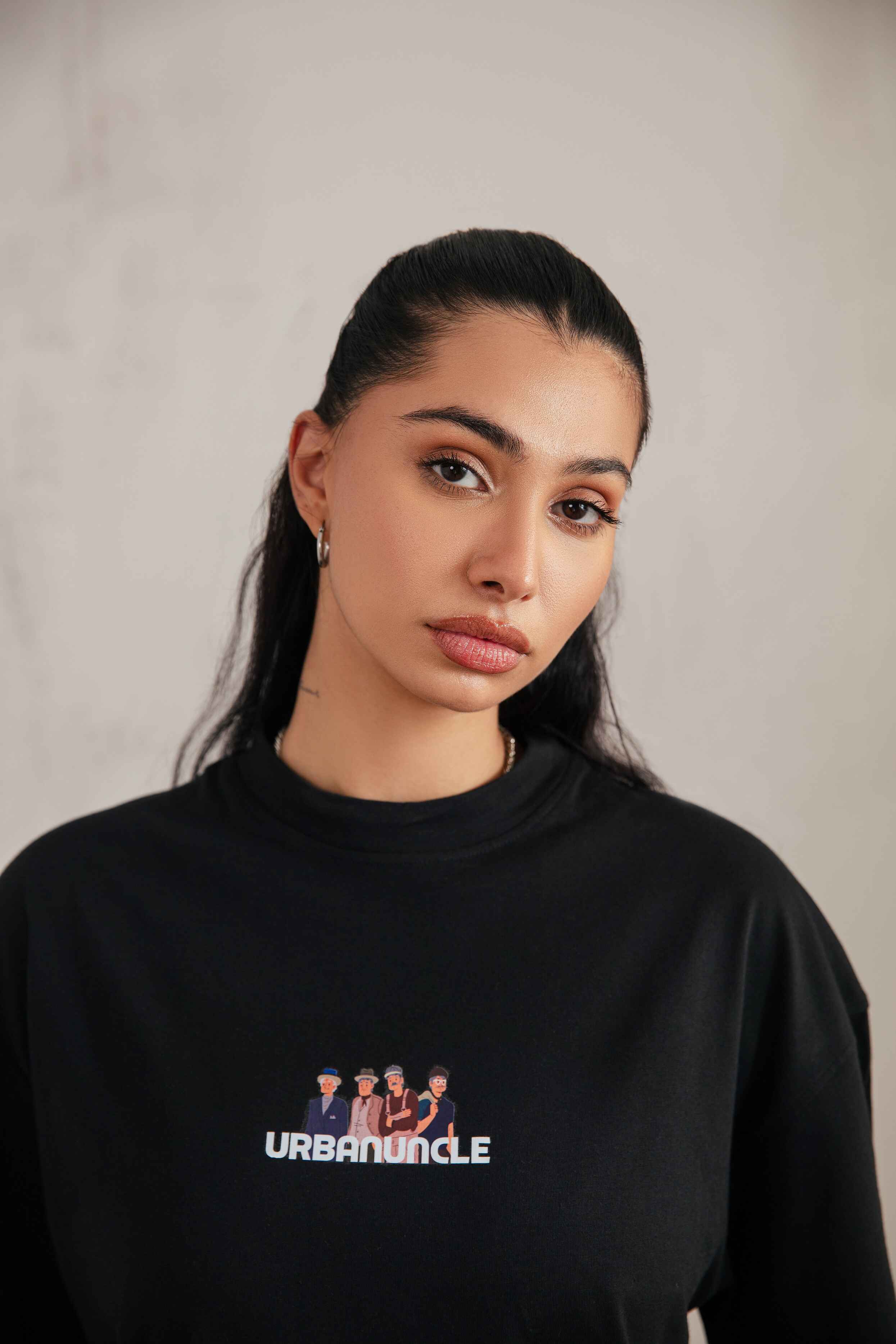 Oversize Urbanuncle Tee | Black