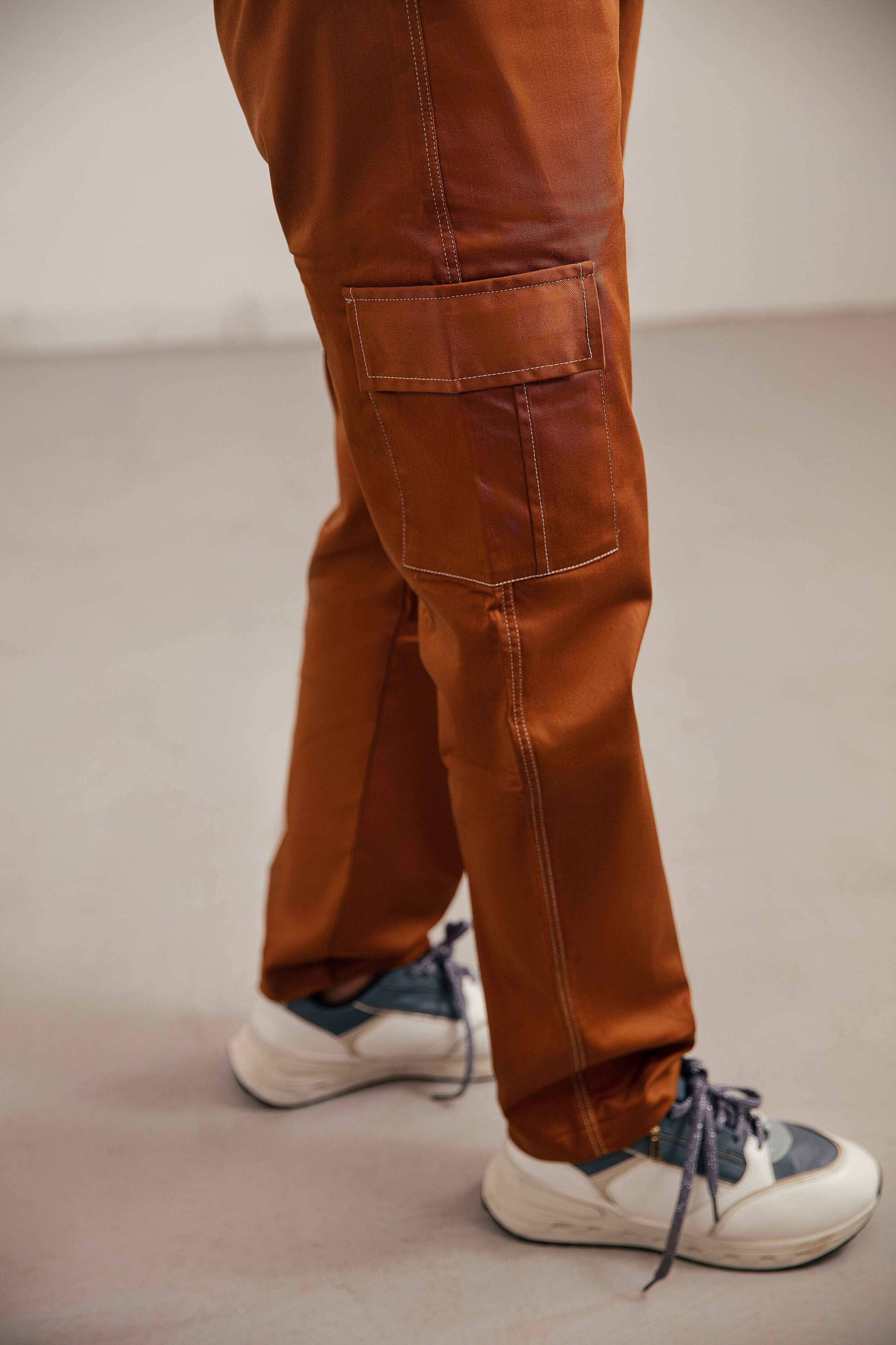 Brown Cargo Trousers
